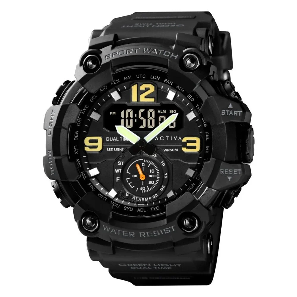Activa X Invicta BlackOps Digital Men's Watch - 56mm, Black (ACW1637-001)